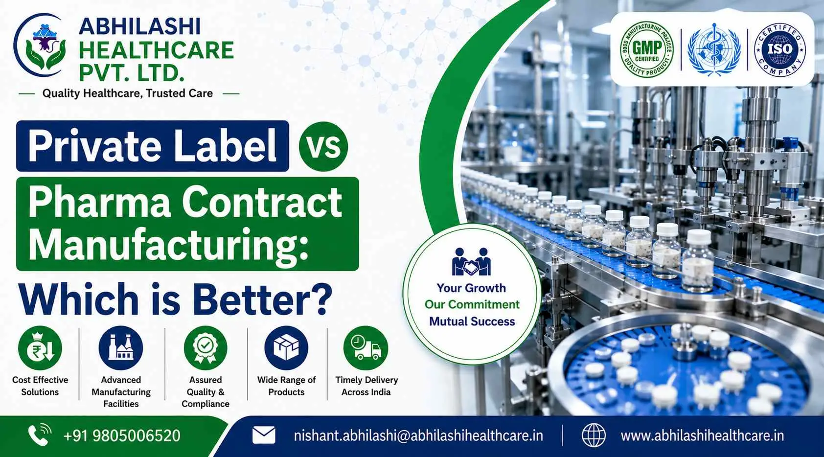 Private Label vs Pharma Contract Manufacturing: Which is Better?